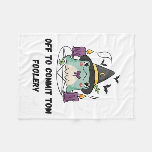 Couverture Polaire Assistant Grenouille Whimsical Désactivé Pour Enga (Devant (Horizontal))