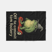 Couverture Polaire Assistant Grenouille Whimsical Désactivé Pour Enga (Devant (Horizontal))