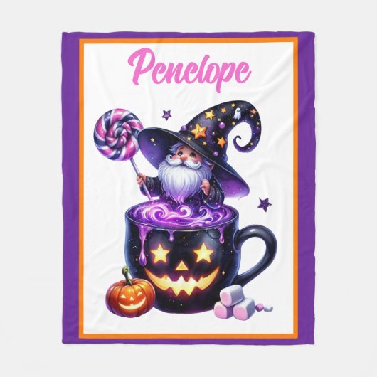 Couverture Polaire Assistant Halloween en Citrouille Mug Lollipop Mag (Devant)