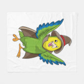 Couverture Polaire Assistant Parrot en tant qu'assistant avec Casquet (Devant (Horizontal))
