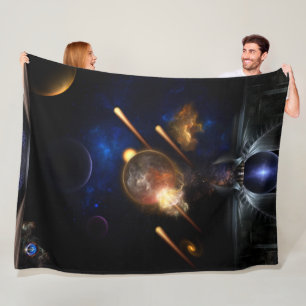 Couverture Polaire Astéroïde Apocalypse Fractage Art Spacescape