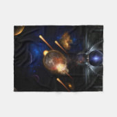 Couverture Polaire Astéroïde Apocalypse Fractage Art Spacescape (Devant (Horizontal))