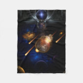 Couverture Polaire Astéroïde Apocalypse Fractage Art Spacescape (Devant)