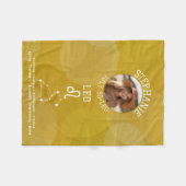 Couverture Polaire Astrologie Leo Zodiac Signal Photo Personnalisé An (Devant (Horizontal))