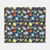 Couverture Polaire Astronaut Ajouter Nom Planètes de vaisseau spatial (Devant (Horizontal))