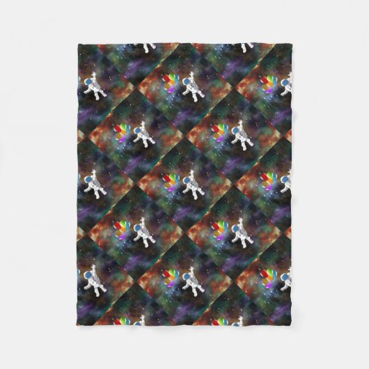 Couverture Polaire Astronaut avec ballons (Devant)