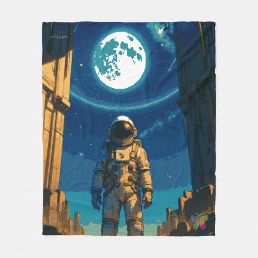 Couverture Polaire Astronaut Beneath the Celestial Gate (Devant)