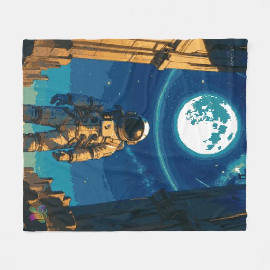 Couverture Polaire Astronaut Beneath the Celestial Gate (Devant (Horizontal))