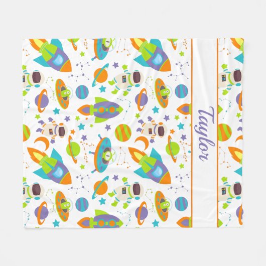 Couverture Polaire Astronaut de fusée spatiale (Devant (Horizontal))