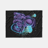 Couverture Polaire Astronaute avec méduse (Devant (Horizontal))