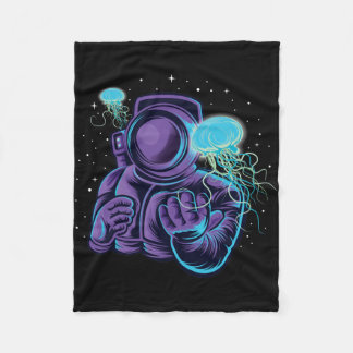 Couverture Polaire Astronaute avec méduse