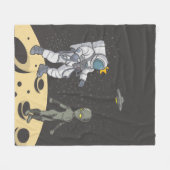 Couverture Polaire Astronaute et alien (Devant (Horizontal))