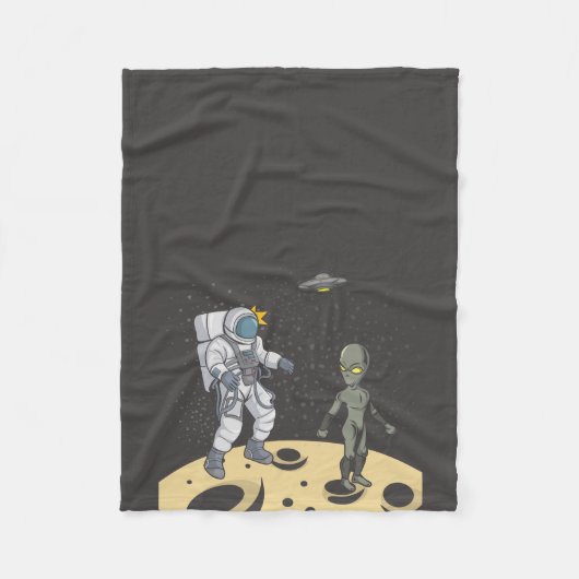 Couverture Polaire Astronaute et extraterrestre (Devant)