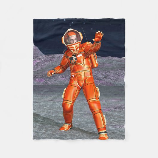 Couverture Polaire Astronaute Explorateur de l'espace martien sur une (Devant)