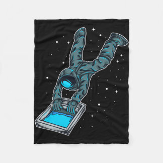 Couverture Polaire Astronaute Sérigraphie