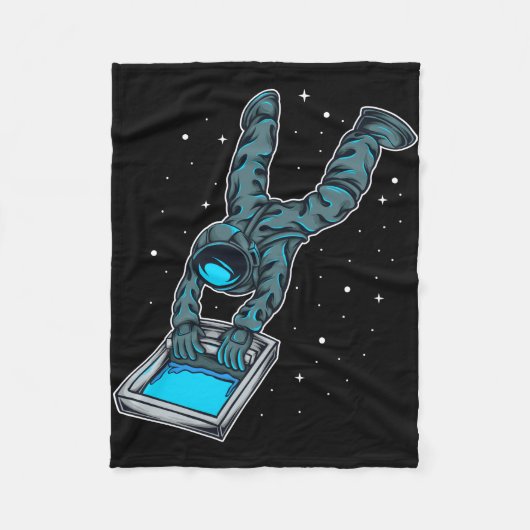 Couverture Polaire Astronaute Sérigraphie (Devant)