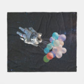 Couverture Polaire Astronaute Stars & Space Colorful Balloons (Devant (Horizontal))