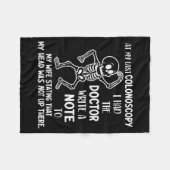 Couverture Polaire At My Last Colonoscopy I Had The Doctor Write A No (Devant (Horizontal))