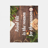 Couverture Polaire Athéiste "l'inclinaison de l'axe est la raison de  (Devant)