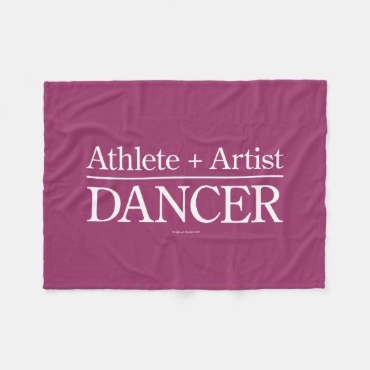 Couverture Polaire Athlète + Artiste = Danseuse (Devant (Horizontal))