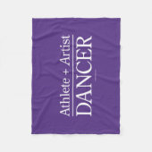 Couverture Polaire Athlète + Artiste = Danseuse (Devant)