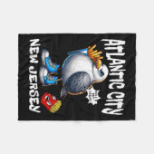 Couverture Polaire Atlantic City New Jersey Seagull French Fries Funn (Devant (Horizontal))