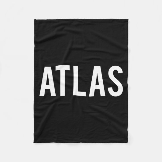 Couverture Polaire Atlas - Cool New Funny Name Fan Gift Tee  (Devant)