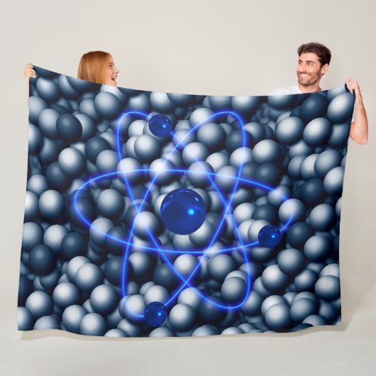 COUVERTURE POLAIRE ATOM BLEU (En situation)