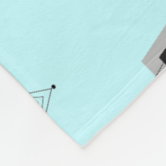 Couverture Polaire Atomic Pink & Grey Pattern (Coin)