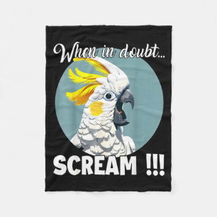 Couverture Polaire Atoo Meme T, cri drôle Atoo à crête de soufre 