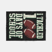 Couverture Polaire Attaqué 100 Jours De Football Scolaire Thème Dit (Devant (Horizontal))