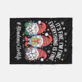 Couverture Polaire Attendance Clerk Gnome Everything Is Fine Funny Ch (Devant (Horizontal))