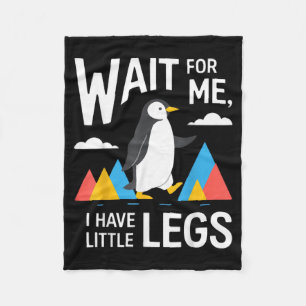 Couverture Polaire Attendez d'avoir des petites jambes Pingouin Rando