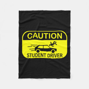 Couverture Polaire Attention élève conducteur drôle