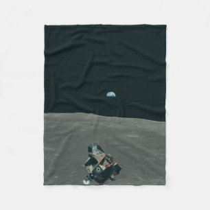 Couverture Polaire Atterrisseur lunaire Apollo et Terre se levant au-