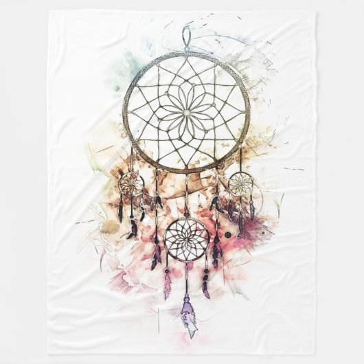 Couverture Polaire Attrape-rêve / Dreamcatcher (Devant)