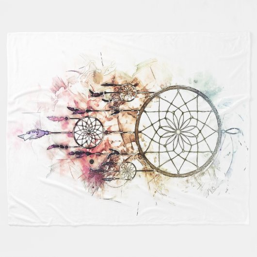 Couverture Polaire Attrape-rêve / Dreamcatcher (Devant (Horizontal))