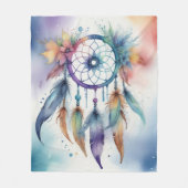 Couverture Polaire Attrape-rêves aquarelle (Devant)
