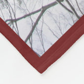 Couverture Polaire "Au-dessus de la rivière et à travers les bois" (Coin)