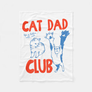 Couverture Polaire (au dos) Cat Dad Club La vie est meilleure avec de