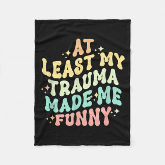 Couverture Polaire Au moins ce traumatisme m'a rendu hilarant - Menta