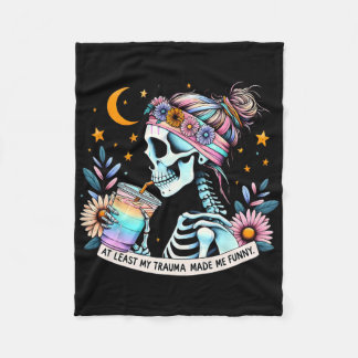 Couverture Polaire Au moins mon traumatisme m'a rendu drôle Positif d