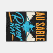 Couverture Polaire Au Sable River Rat Rafting Canoeing Fishing Boatin (Devant (Horizontal))