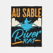 Couverture Polaire Au Sable River Rat Rafting Canoeing Fishing Boatin (Devant)
