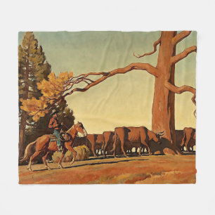 Couverture Polaire “Au sommet de la crête” Art occidental par Maynard