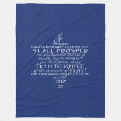 Couverture Polaire Aucun bleu d'étoile de David d'arme (Devant)