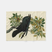 Couverture Polaire Audubon Raven Oiseau classique (Devant (Horizontal))