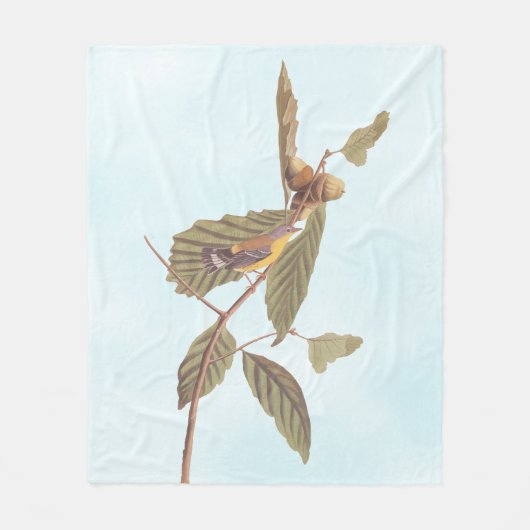Couverture Polaire Audubon Swainson's Warbler Bird on Oak Branch (Devant)