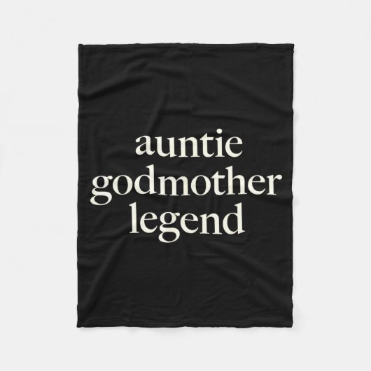 Couverture Polaire Aunt Godmother Legend Funny Godparent S Gift Aunt  (Devant)