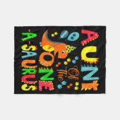 Couverture Polaire Aunt Of The One-a-saurus 1st Birthday Boy Dinosaur (Devant (Horizontal))